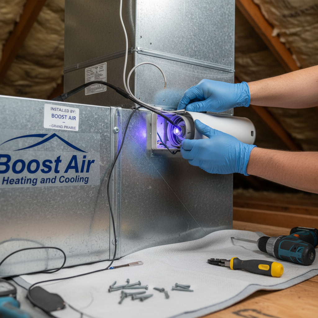 about UV air purifier installation in Grand Prairie - Image 3